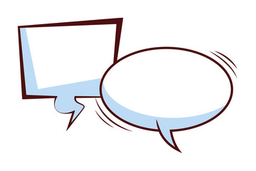 Fototapeta premium speech bubbles icons