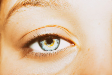 Obraz premium A beautiful insightful look eye. Close up shot