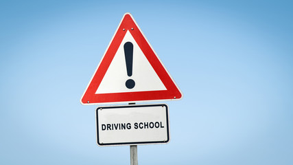 Street Sign DRIVING SCHOOL