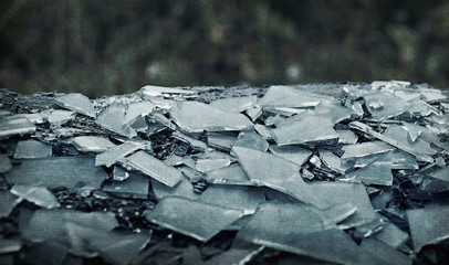 shards dirty glass background, dirty old broken glass, broken dreams