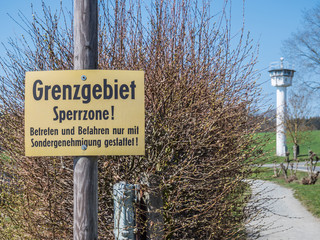 Grenzgebiet Sperrzone der ehemaligen DDR