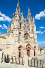 Fototapeta na wymiar Burgos cathedral view