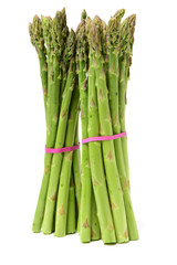 Asparagus on white background