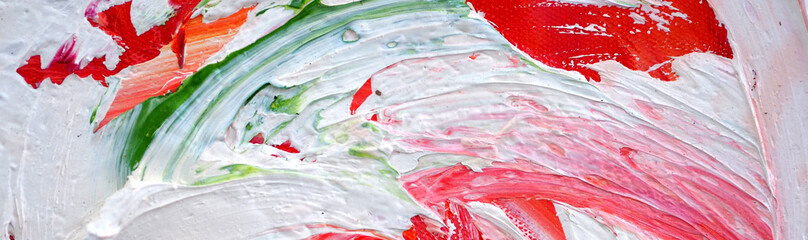 Hand drawn oil painting .Oil painting on canvas. Multi color  background.abstract  background and textured.brushstroke colorful art. Fragment of artwork. Spots of paint. Modern art. Contemporary art.