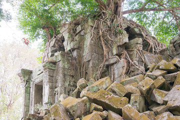 Siem Reap, Cambodia - Mar 07 2018: Beng Mealea in Siem Reap, Cambodia. It is part of Angkor World Heritage Site.