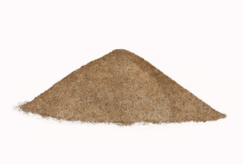 Pile Sand Beach Background White 