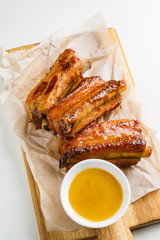 BBQ Ribs with Mustard Sauce
