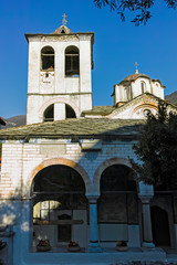 Fototapeta premium Medieval Monastery of Timiou Prodromou St. John the Baptist near town of Serres, Central Macedonia, Greece