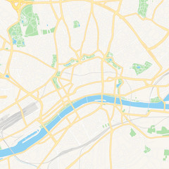 Frankfurt am Main, Germany printable map