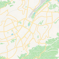 Obraz premium Stuttgart, Germany printable map