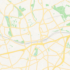 Essen, Germany printable map