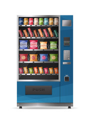 Snacks Vending Machine Realistic Design