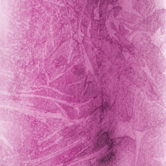 Obraz premium Pink ink and watercolor texture on white paper background. Paint leaks and ombre effects. Hand painted abstract image.