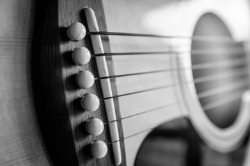 guitar and musical notes