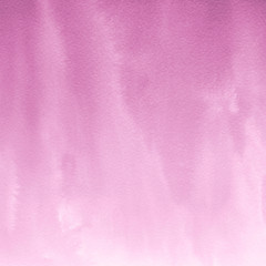Pink ink and watercolor texture on white paper background. Paint leaks and ombre effects. Hand painted abstract image.