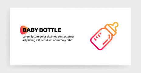 BABY BOTTLE ICON CONCEPT