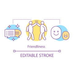 Fototapeta premium Friendliness concept icon