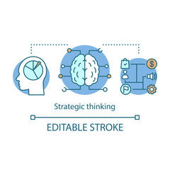 Strategic thinking concept icon