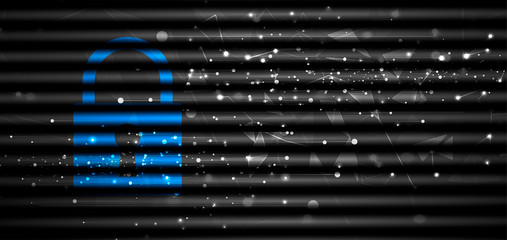 Cybersecurity and information or network protection. Future technology web services for business and internet project