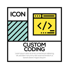  CUSTOM CODING ICON CONCEPT