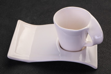 Empty ceramic cup