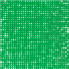 Green background with white points 