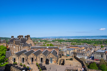 Fototapeta na wymiar Blick auf einen Teil der Burg in Edinburgh/Schottland