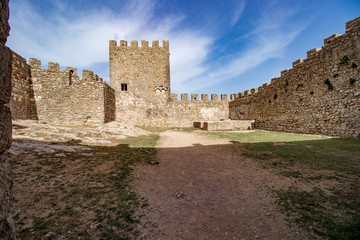 Fototapeta na wymiar Castle of Sesimbra,Portugal,detail