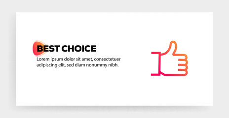 BEST CHOICE ICON CONCEPT