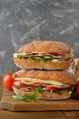 Ciabatta sandwich