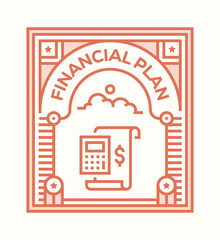 FINANCIAL PLAN ICON CONCEPT