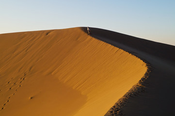 Fototapeta na wymiar Sand dunes in the Bafq desert Iran