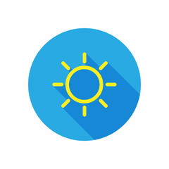 Weather icon with long shadow