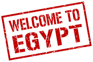 welcome to Egypt stamp
