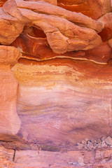 Coloured Canyon is a rock formation on Sinai peninsula. Sights of Nuweiba, Egypt.