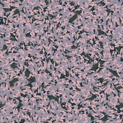 Urban UFO camouflage of various shades of green, blue, pink and violet colors
