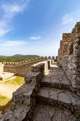 Fototapeta na wymiar castle of Sesimbra, detail