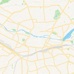 Nurnberg, Germany printable map