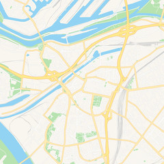 Obraz premium Duisburg, Germany printable map