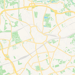Bochum, Germany printable map