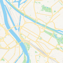 Obraz premium Mannheim, Germany printable map