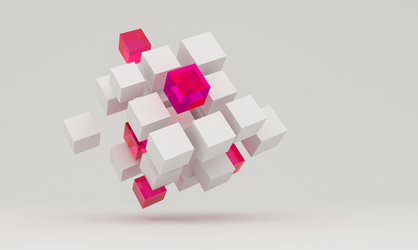 Composition with 3d cubes