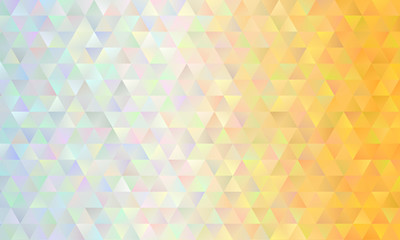 Light yellow and white abstract triangle background with blurred gradient, vector illustration