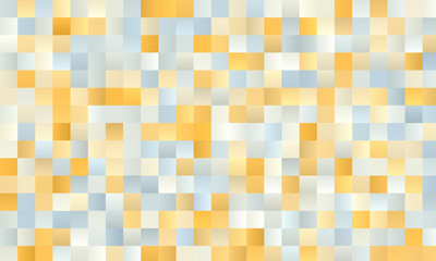 Pale yellow and white polygonal square background with blurred gradient, vector illustration template