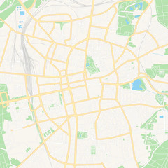 Naklejka premium Darmstadt, Germany printable map