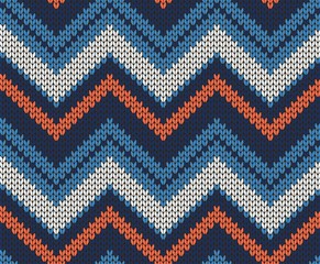 Seamless vector knitted texture