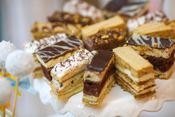delicious sweets on candybar