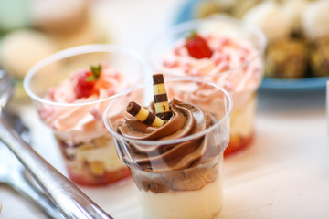 delicious sweets on candybar