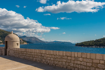 Aussicht auf die Adria Inseln bei Dubrovnik 