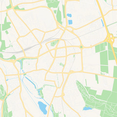 Hildesheim, Germany printable map